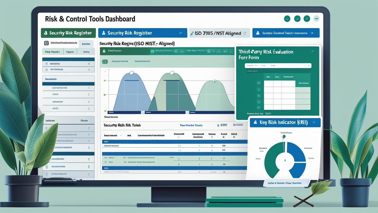 Security Risk Register (ISO 27005 / NIST-aligned) Third-Party Risk Evaluation Form Key Risk Indicator (KRI) Tracker