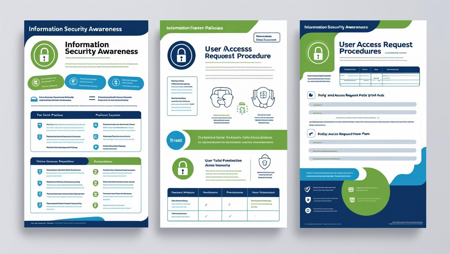 Information Security Awareness Poster Set Policy Template Pack User Access Request Form