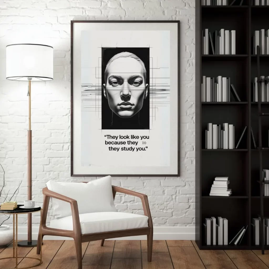 information security, cybersecurity poster, security awareness art, infosec wall print, ciso tools, social engineering, digital threat, ai art security, zero trust, data protection, tech office decor