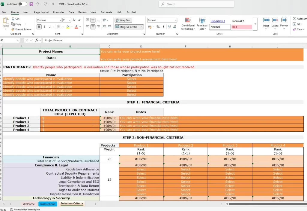 Vendor Risk Assessment Toolkit Excel Dashboard – Vendor Scoring and Risk Heatmap for Third‑Party Vendor Evaluation

Third‑Party Vendor Risk Scoring Matrix – ISO 27001 & NIST 800‑53 Aligned Vendor Risk Assessment Template